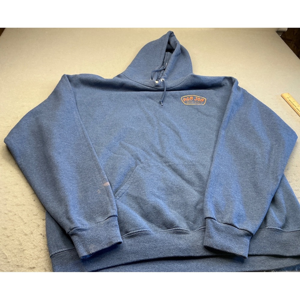 Ron Jon Surf Shop Hoodie Blue Graphic Woody Surf Wagon XL Pullover Sweatshirt